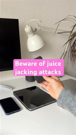 🔌 Ever heard of juice jacking? It’s a real threat — here's what happens #shorts