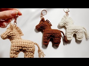 Crochet Mini Horse Keychain | Keychain Tutorial #crochet #crochetbeginners #knitting #handmade #diy