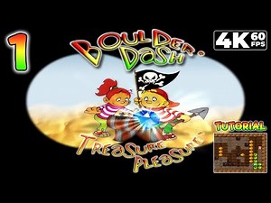 Boulder Dash® Treasure Pleasure (PC) - 4K60 Walkthrough World 1 - Tutorial