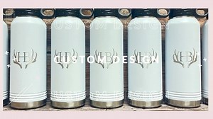 Personalized Laser Engraved Water Bottle With Custom Logo Name Text, Bulk 20oz 32oz 40oz Stainless Steel Insulated Water Bottle With Straw - Etsy