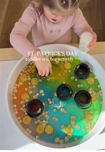 Fun St. Patrick's Day Science Activity for Toddlers