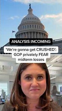 ANALYSIS INCOMING – ‘We’re gonna get CRUSHED’: GOP privately FEAR midterm losses