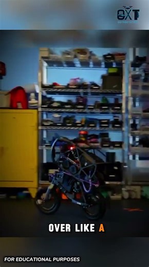This Self-Balancing Robot Bike Can Ride Without a Rider #documentary #usashorts #fyp