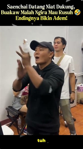 Saenchai Datang Niat Dukung, Buakaw Malah Ngira Mau Rusuh 🤣 Endingnya Bikin Adem! #buakaw #saenchai