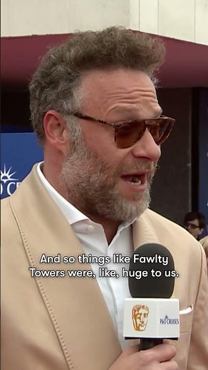 Seth Rogen grew up watching British comedy 📺 #BAFTATVAwards with @pandocruises