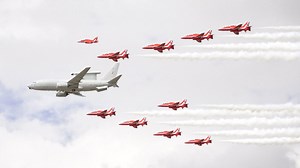 The RAF’s new eyes in the sky roar overhead with the Reds
