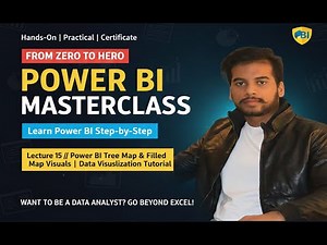 Lecture 15 || Power BI Tree Map & Filled Map Visuals | Data Visualization Tutorial