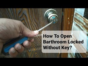 Door Lock Opening Tricks _ How to open Bathroom locked without key _ Bathroom lock open from outside