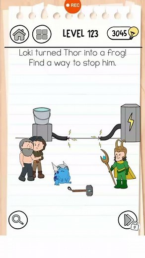 Brain Test 3 Level 123 (Latest version) Walkthrough