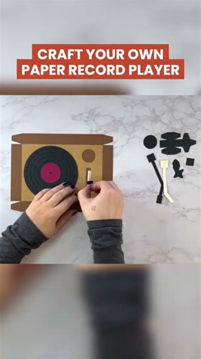 Make a 3D Paper Record Player
