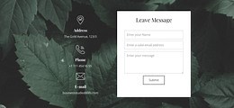 Leave message - CSS Template by Nicepage