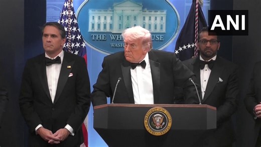 #WATCH | Shots fired at White House Correspondents' Dinner in Washington, DC | When asked for a message that he wants to give to the world, US President Donald Trump says, "...We have the greatest security in history. If you have a whack job that's got a brain, but it's a little bit distorted or a lot distorted, they can make trouble... Some of these people are of genius-level IQ, and they're nuts. It can be trouble. You do absolutely the best... We have the best people. It was proven tonight. H