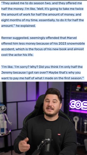 Jeremy Renner confirms he’ll return for Hawkeye season 2 but will we see Hawkeye in Avengers Doomsday? #hawkeye #avengers #marvel #doomsday #fyp | The Cosmic Wonder