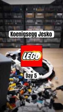 Day 5 of designing the Koenigsegg Jesko in Lego #jesko #koenigsegg #lego