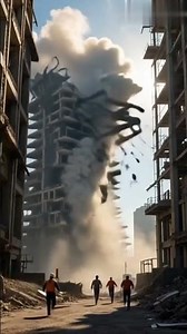 Collapse of unfinished tower 🏙️🧑‍🔧