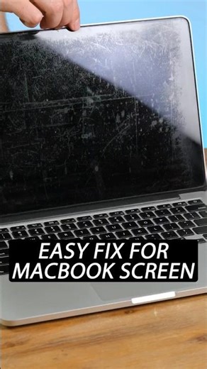 MacBook Screen Fixed Using Simple Hack! #shorts #apple #cleaning