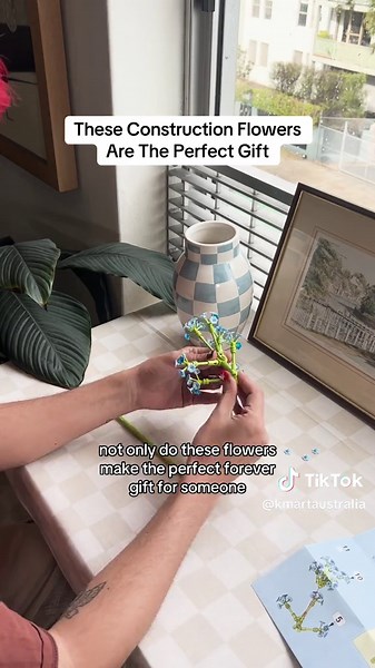They say diamonds are forever, but now your flowers can be too with Kmart’s Construction Flowers 🌻 #Kmart #KmartAus #GiftIdeas