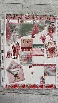 Journal/plan with me using our stickers and stationery for Christmas! #happyplanner #plannerlayout
