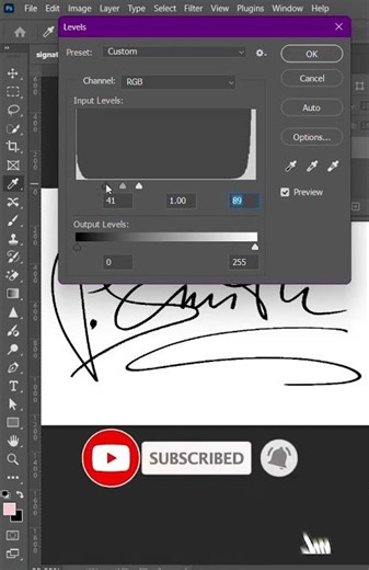 Make Any Signature Transparent in Seconds | Photoshop Easy Trick