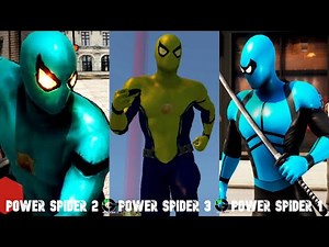 Power Spider 1 Vs Power Spider 2 Vs Power Spider 3 - Flying Amazing Spiderman | Android GamePlay