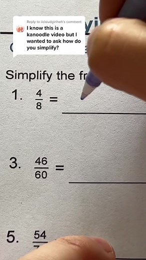 Simplify and Reduce Fractions Tutorial