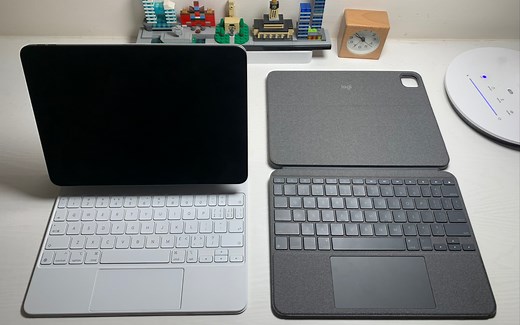 【开箱\对比】白色妙控键盘与罗技combo touch 键盘使用分享