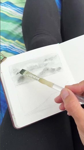 How to paint an easy beginner friendly beach scene with watercolor