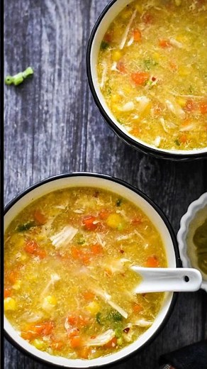 ​🍲​ Cozy Chicken Sweet Corn Soup with Chili Vinegar Kick​ – Instant Pot Easy! #shorts