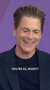 Rob Lowe, 61, says he credits his youthful looks to three things: sobriety, good sleep, and a "traveling facelift doctor" 🤣 | Today Show