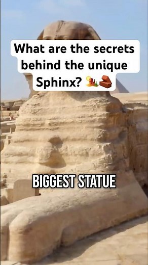 Sphinx's Secrets 🤫: Unveiling Ancient Mysteries? 🗿 #history #egypt #architecture