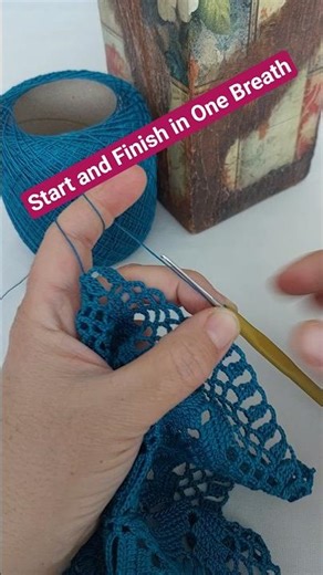 Start and Finish in One Breath! #crochet #runner