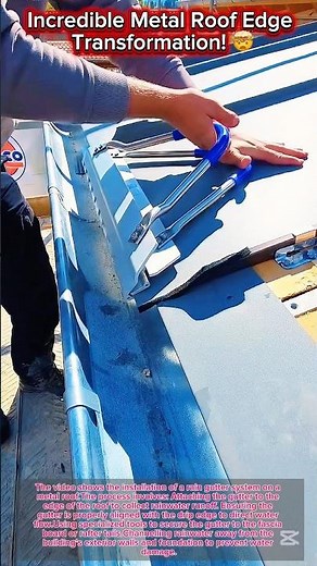 Incredible Metal Roof Edge Transformation! 🤯