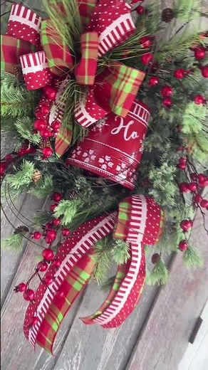 Christmas Big Bell Wreath | Easy Holiday Front Door Wreath Tutorial
