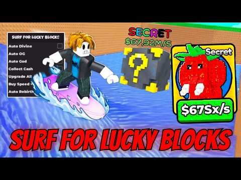 Surf for Lucky Blocks Script 2026 🔥 Auto God + Auto Rebirth + Auto Farm (Best Roblox Script)