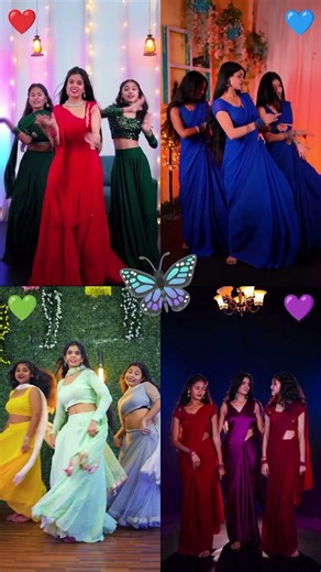 Who is Best? || ❤️🆚️💙🆚️💚🆚️💜 || Dance Diva 🎀 #dance #dancechallenge #trending #shorts #viral