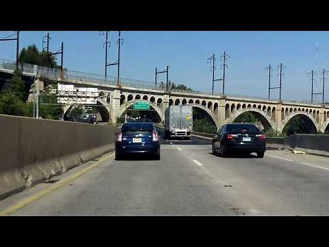 Schuylkill Expressway (Interstate 76 Exits 354 to 331) westbound