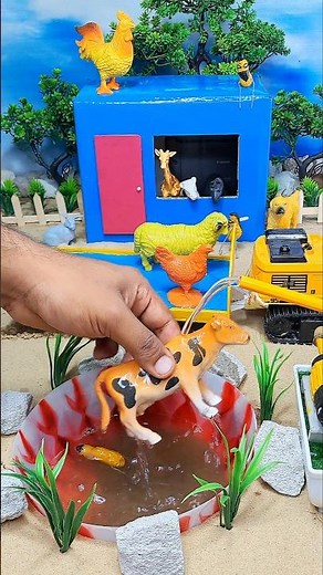 mini tractor video | mini water pump science project | diy farming machine #ytshorts #shortsfeed