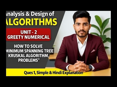 How to Solve Kruskal’s Algorithm | Minimum Spanning Tree (MST) | Greedy Algorithm in DSA & ADA