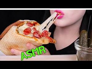 ASMR *CHEESY PIZZA CONE 콘피자 리얼사운드 먹방 (EATING SOUNDS) NO TALKING MUKBANG