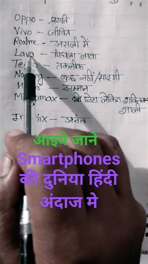 आइये जाने Smartphones के नाम हिंदी मे! #smarttutor #studyapp