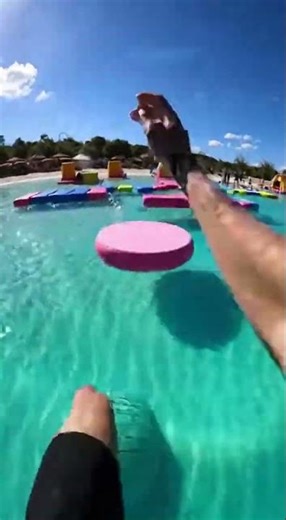Extreme Water Obstacle Course - POV! #pov #waterpark #waterslide #viral