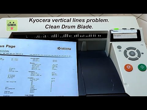How to Fix Kyocera Vertical Lines - Cleaning Drum Unit DK-170 (M2035dn, M2535dn, P2135dn)