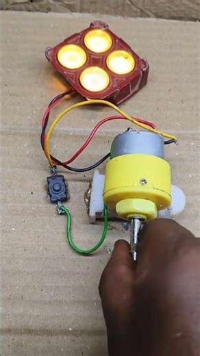 How to Make Generator from DC Motor 💡 | DC Motor Free Energy Generator Project