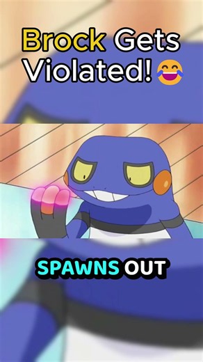 Croagunk was secretly the funniest anime character 😂 #pokemon #animememes #shorts #anime