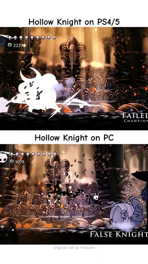 The Difference between Hollow Knight on PS4/5 vs on PC😭
