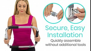 Vive Bed Cane for Seniors - Bed Handle Bedside Assist Adjustable Height Grab Bar Rail - Help Elderly Adults Get Out of Bed - Handicap Sit to Stand Pull Up Assistance - Mobility Aid Transfer Handrail