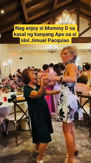 Mommy D enjoyed the wedding of her grandson, idol Jimuel Pacquiao #viral
