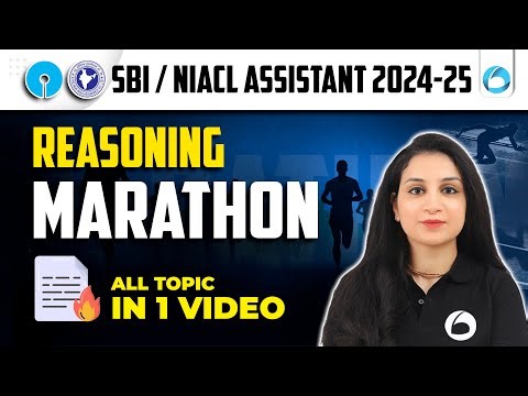 🚀 SBI/NIACL Assistant 2024-25 | Complete Reasoning Marathon | All Topics in One Video | By Shaifal