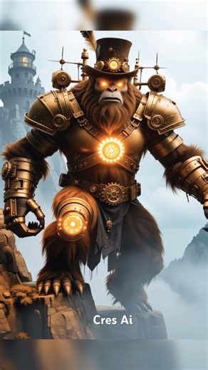 The Steampunk Gorilla Awakens! #short #tyshort #gorilla