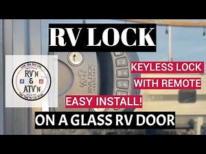 RV Lock Keyless lock Install on a Glass Door #rv #rvliving #rvlock